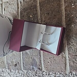 Sterling silver hoop earrings Lab Grown White Saphires